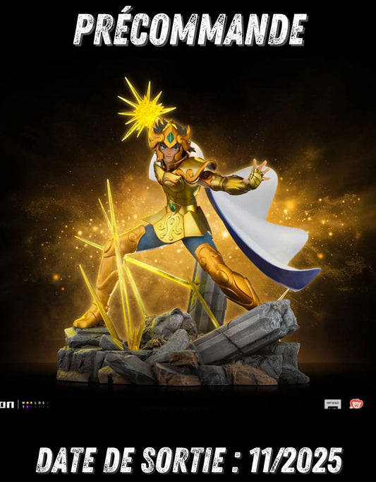 112025 - Saint Seiya - Leo Aiolia - Statuette Iron Studio