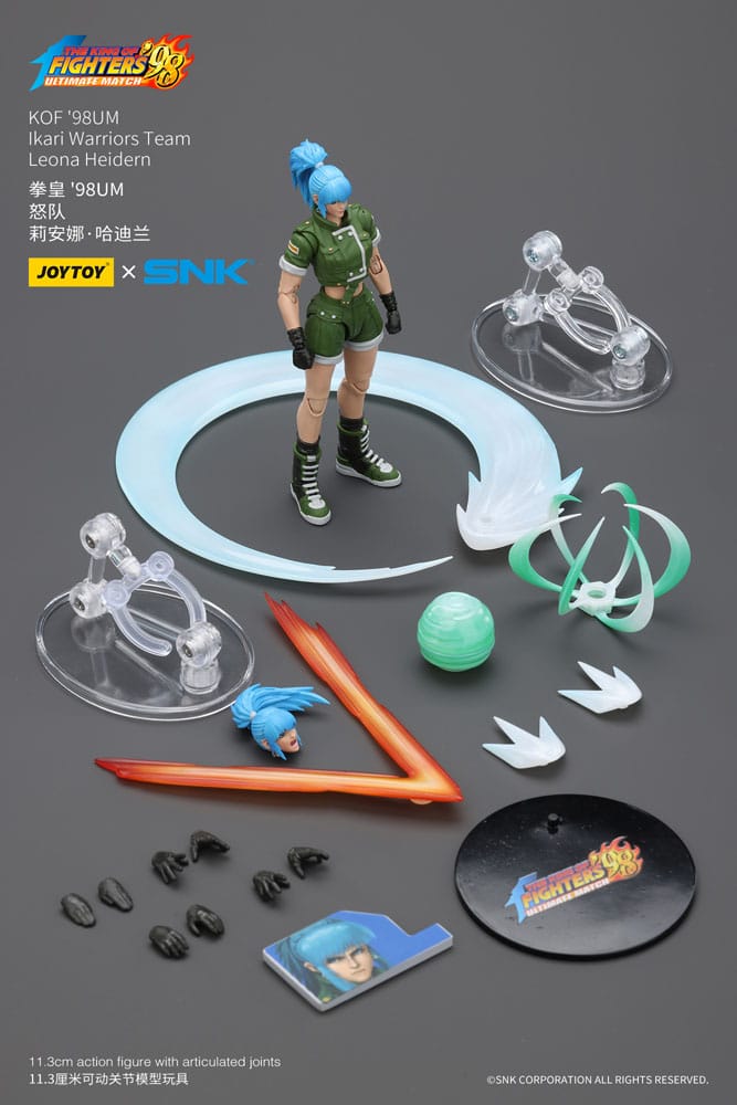 The King of Fighters ’98 figurine Leona Heidern Joy Toy – 1/18 articulée