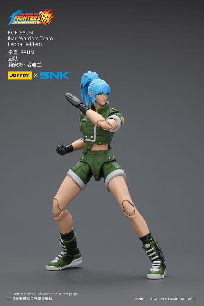 The King of Fighters ’98 figurine Leona Heidern Joy Toy – 1/18 articulée