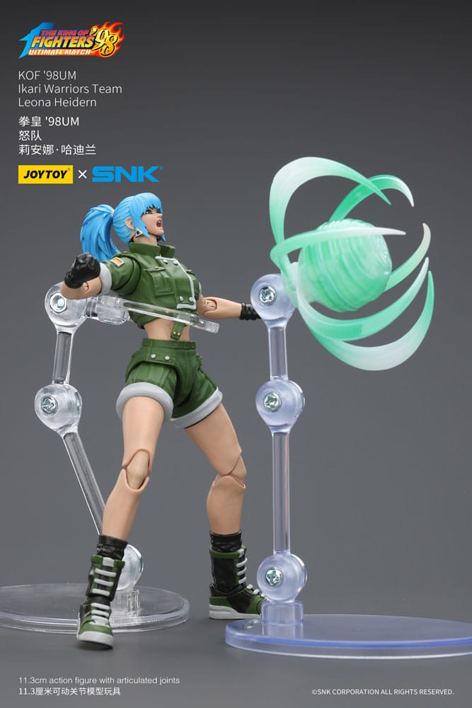 The King of Fighters ’98 figurine Leona Heidern Joy Toy – 1/18 articulée