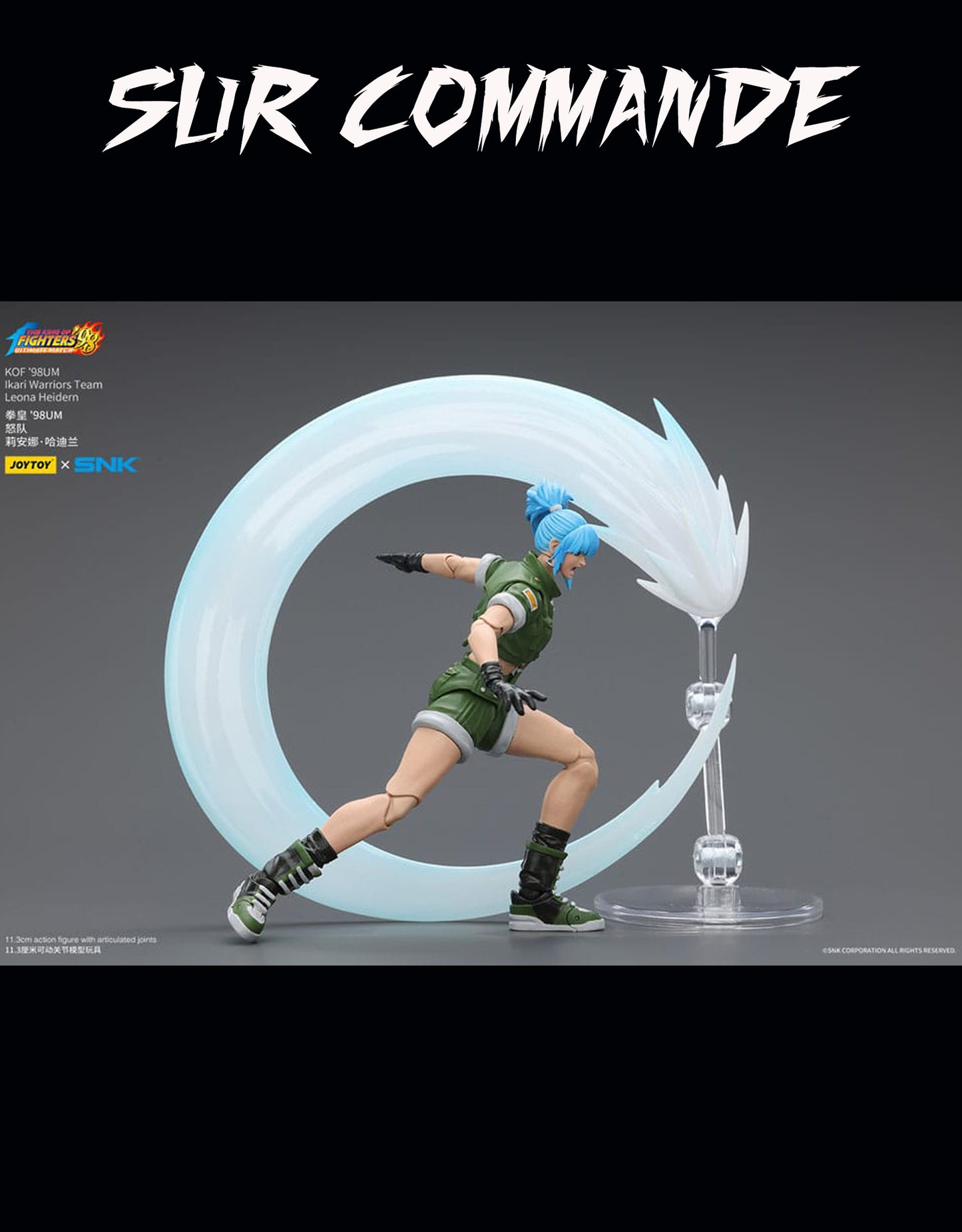 The King of Fighters ’98 figurine Leona Heidern Joy Toy – 1/18 articulée