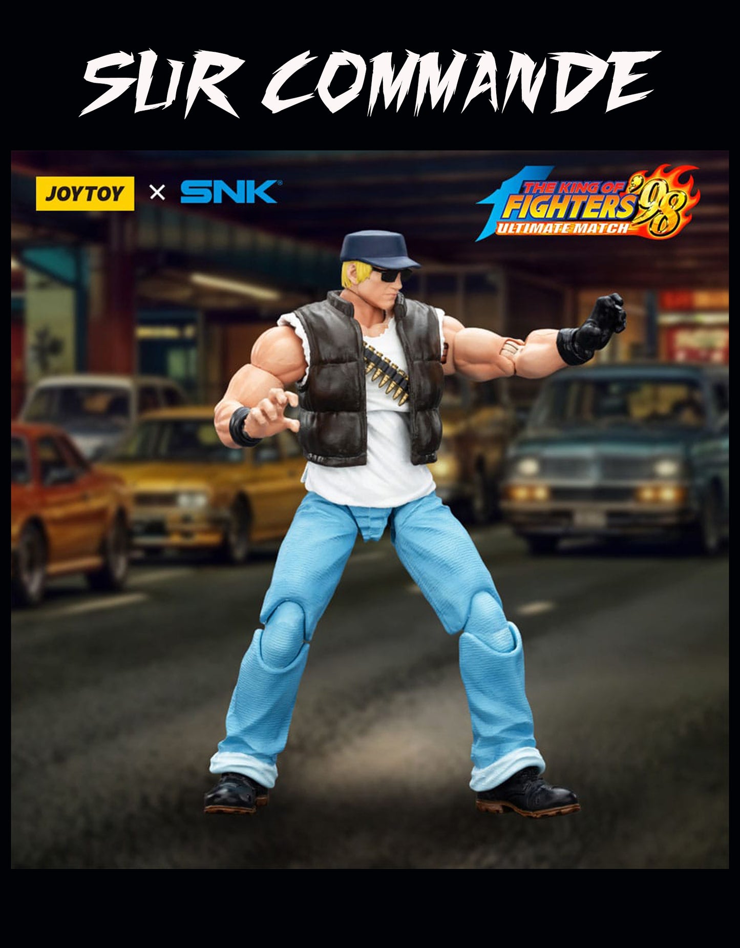 The King of Fighters ’98 figurine Clark Still  Joy Toy – 1/18 articulée
