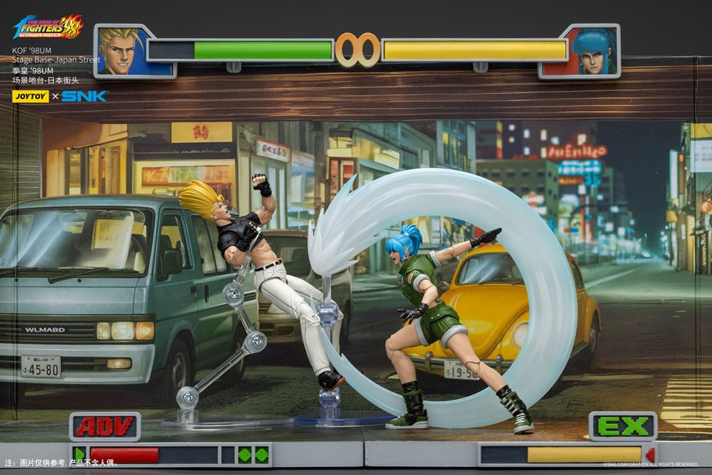 The King of Fighters ’98 Diorama Stage Base Japan Street Joy Toy – décor 1/18 pour figurines