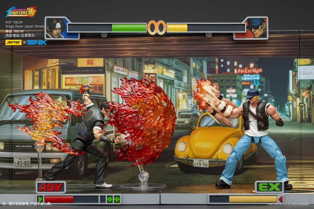 The King of Fighters ’98 Diorama Stage Base Japan Street Joy Toy – décor 1/18 pour figurines