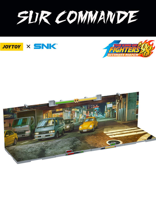 The King of Fighters ’98 Diorama Stage Base Japan Street Joy Toy – décor 1/18 pour figurines