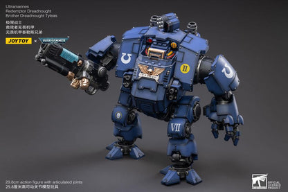 082026 - Warhammer 40,000 - Ultramarines Redemptor Dreadnought Brother Dreadnought Tyleas - Figurine Articulée Joy Toy