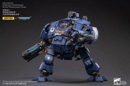 082026 - Warhammer 40,000 - Ultramarines Redemptor Dreadnought Brother Dreadnought Tyleas - Figurine Articulée Joy Toy