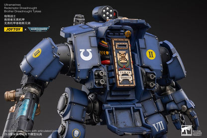 082026 - Warhammer 40,000 - Ultramarines Redemptor Dreadnought Brother Dreadnought Tyleas - Figurine Articulée Joy Toy