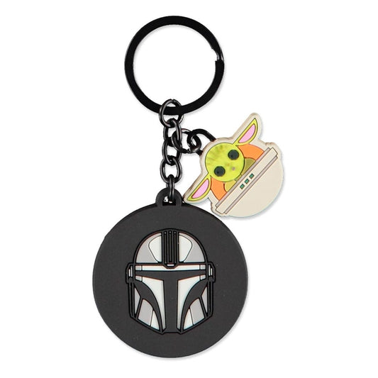 STAR WARS – The Mandalorian & Grogu – Porte-clés caoutchouc officiel