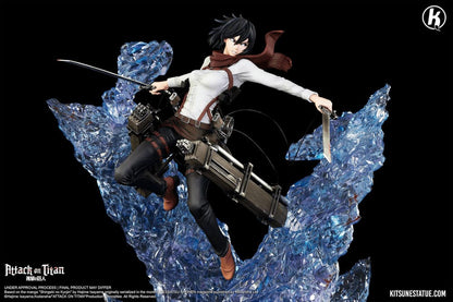 Sur Commande - Attaque des Titans -  Mikasa Ackerman - Statuette Kitsune Statue