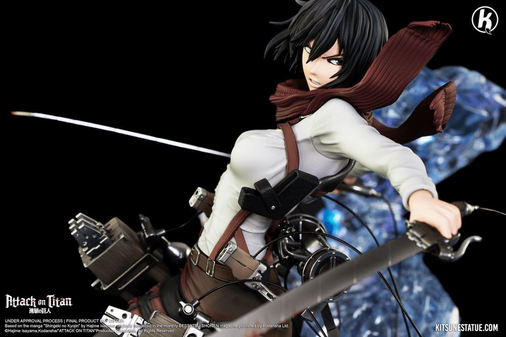 Sur Commande - Attaque des Titans -  Mikasa Ackerman - Statuette Kitsune Statue