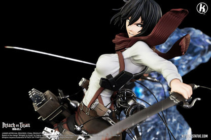 Sur Commande - Attaque des Titans -  Mikasa Ackerman - Statuette Kitsune Statue