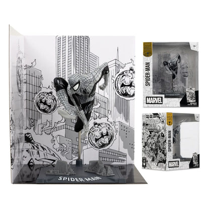 092025 Marvel - Spider-Man (Spider-Man #6)(Line Art)(Gold Label) - Statuette McFarlane Toys