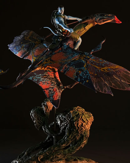 112025 - Avatar: La Voie de l'eau -  Recom Quaritch & RDA Banshee (Gold Label) - Figurine Articulée