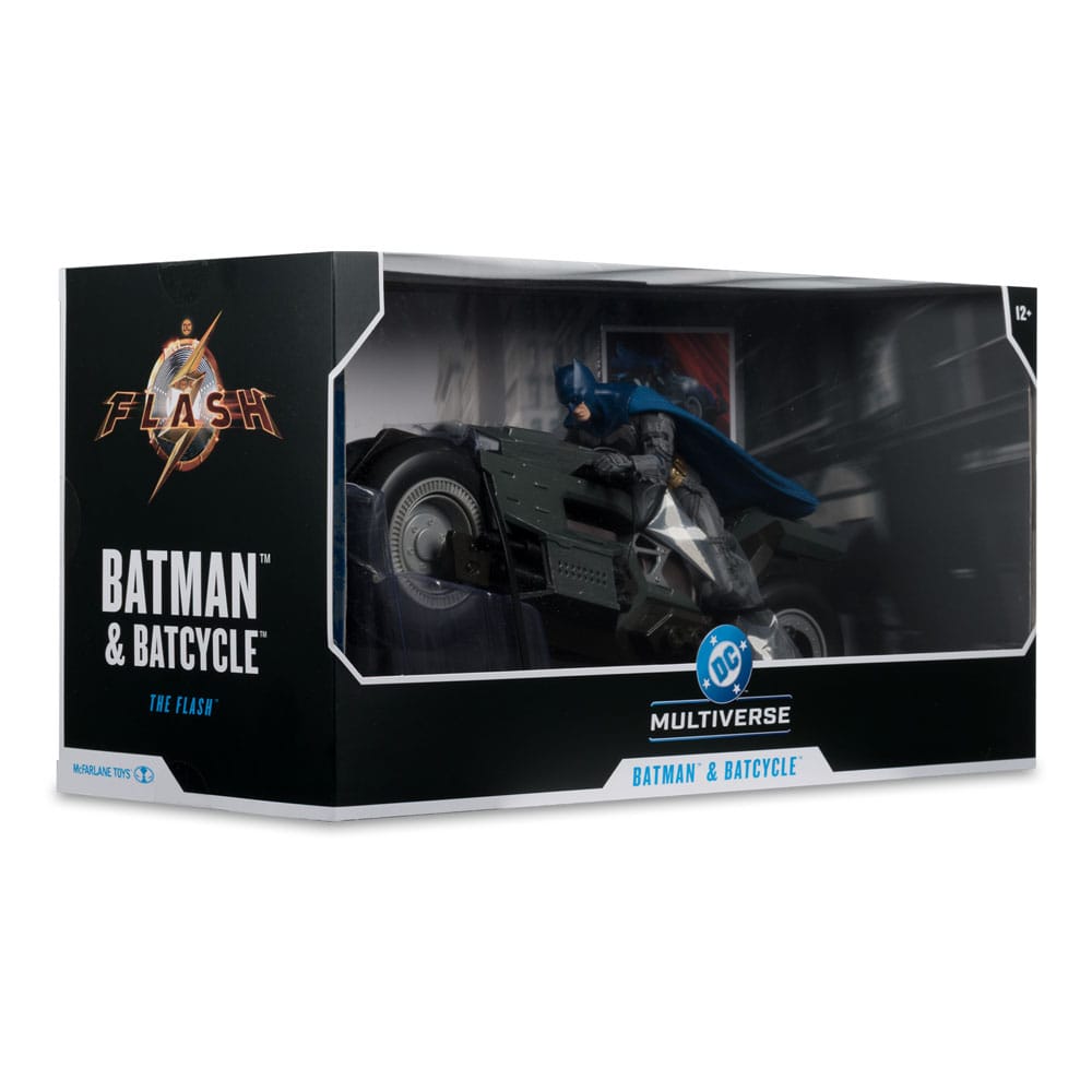 Sur Commande - The Flash / Batman - véhicule Batcycle avec Batman - Figurine Articulée McFarlane
