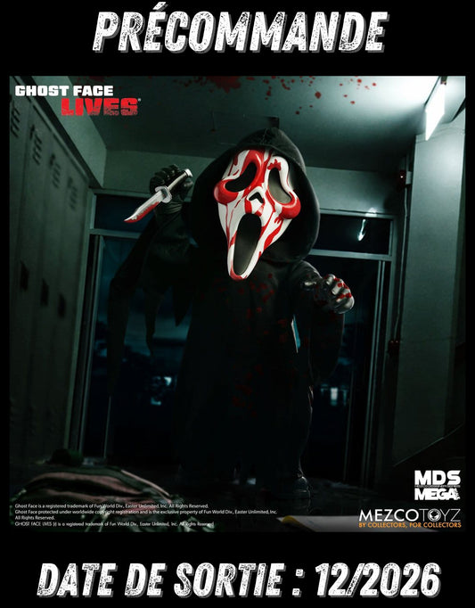 122026 - Scream –  Roto Bloody Ghost Face - Poupée Mezco