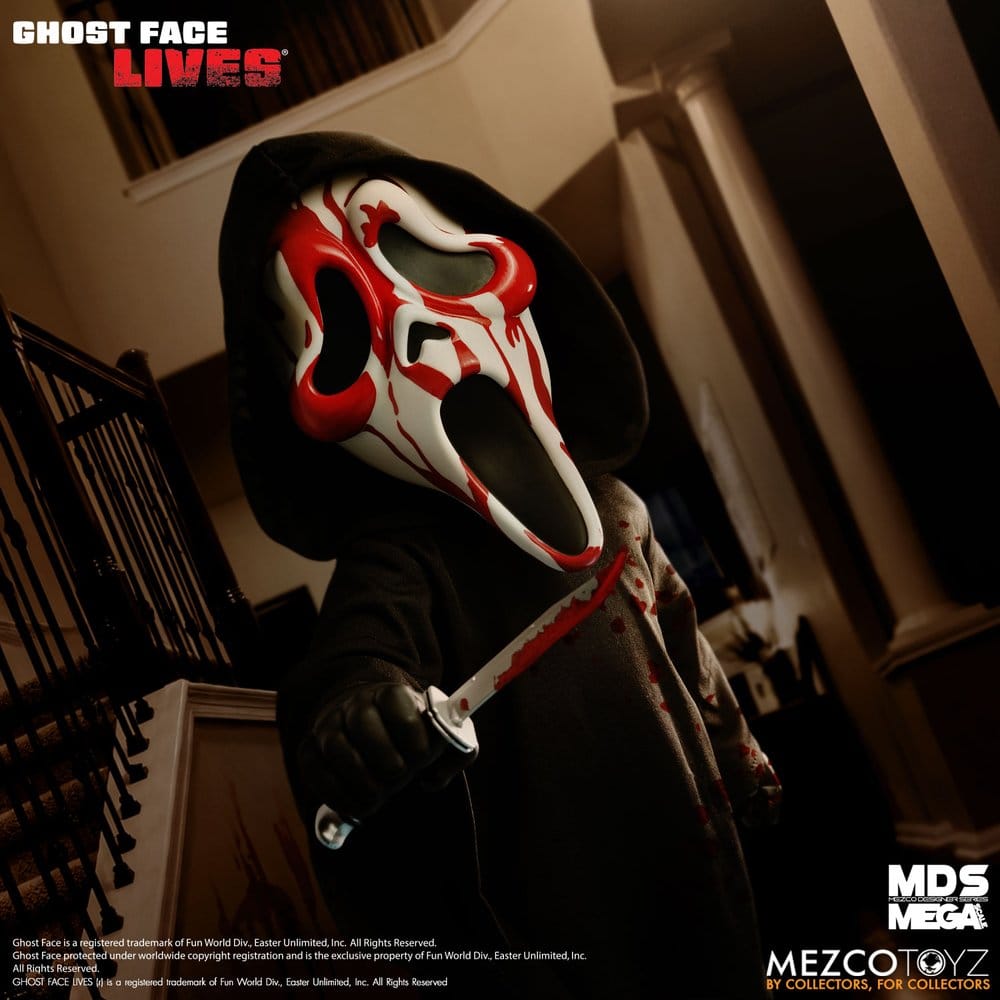 122026 - Scream –  Roto Bloody Ghost Face - Poupée Mezco