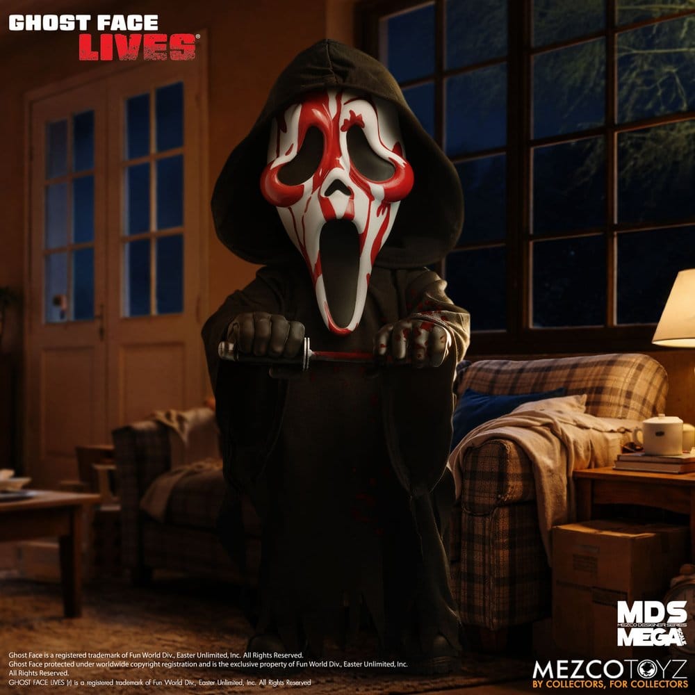 122026 - Scream –  Roto Bloody Ghost Face - Poupée Mezco