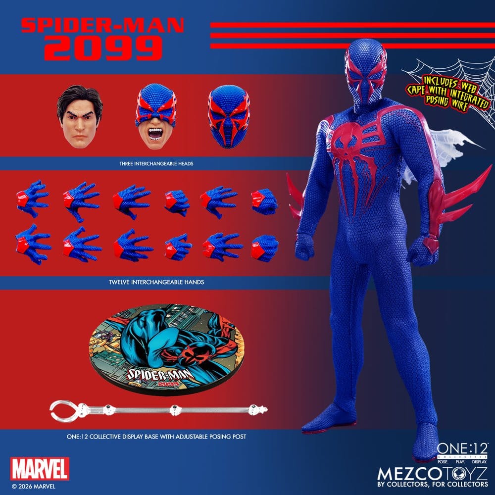 022027 - Marvel - Spider-Man 2099 - Figurine Articulée Mezco