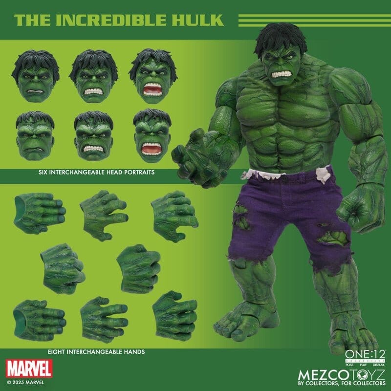 09/2026 Marvel – Figurine Hulk One:12 Collective Mezco 1/12 (19 cm) – The Incredible Hulk