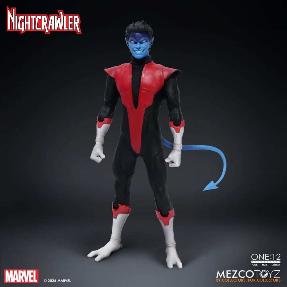 122026 - Marvel X-Men – Figurine Nightcrawler One:12 Collective 1/12 Mezco (16 cm) – Kurt Wagner