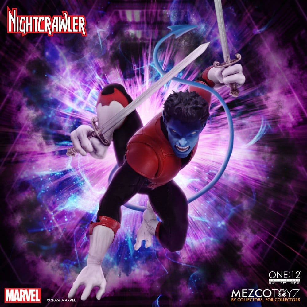 122026 - Marvel X-Men – Figurine Nightcrawler One:12 Collective 1/12 Mezco (16 cm) – Kurt Wagner