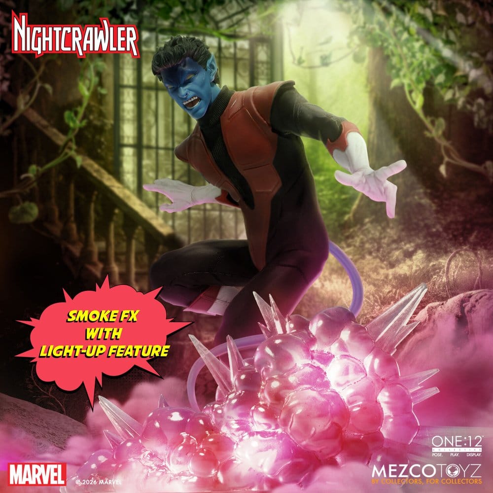 122026 - Marvel X-Men – Figurine Nightcrawler One:12 Collective 1/12 Mezco (16 cm) – Kurt Wagner