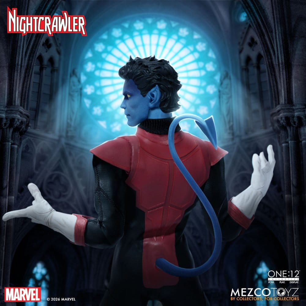 122026 - Marvel X-Men – Figurine Nightcrawler One:12 Collective 1/12 Mezco (16 cm) – Kurt Wagner