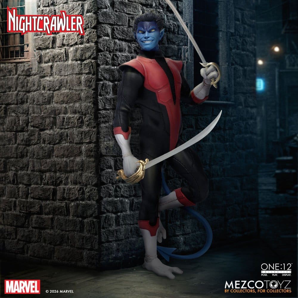 122026 - Marvel X-Men – Figurine Nightcrawler One:12 Collective 1/12 Mezco (16 cm) – Kurt Wagner
