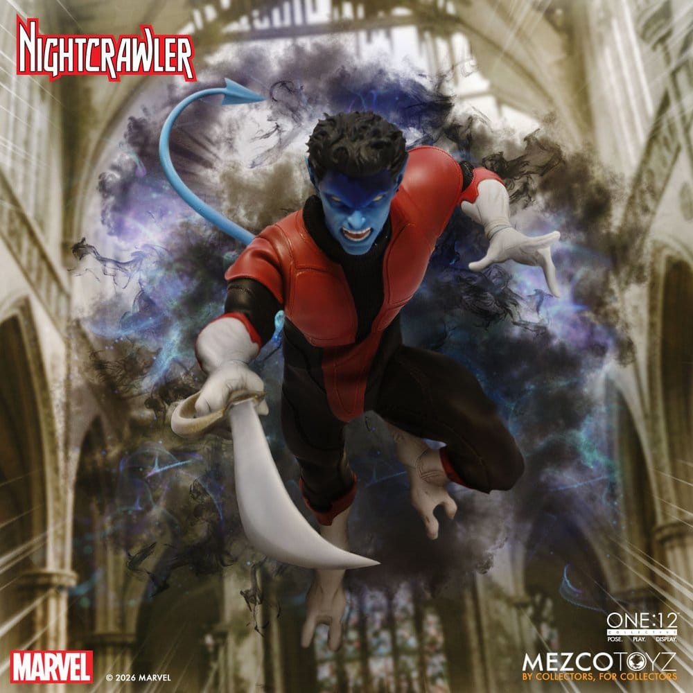 122026 - Marvel X-Men – Figurine Nightcrawler One:12 Collective 1/12 Mezco (16 cm) – Kurt Wagner
