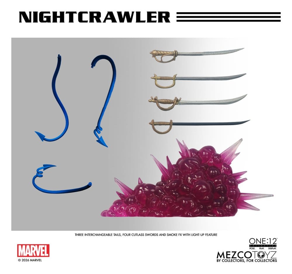 122026 - Marvel X-Men – Figurine Nightcrawler One:12 Collective 1/12 Mezco (16 cm) – Kurt Wagner