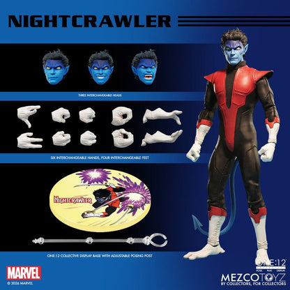 122026 - Marvel X-Men – Figurine Nightcrawler One:12 Collective 1/12 Mezco (16 cm) – Kurt Wagner