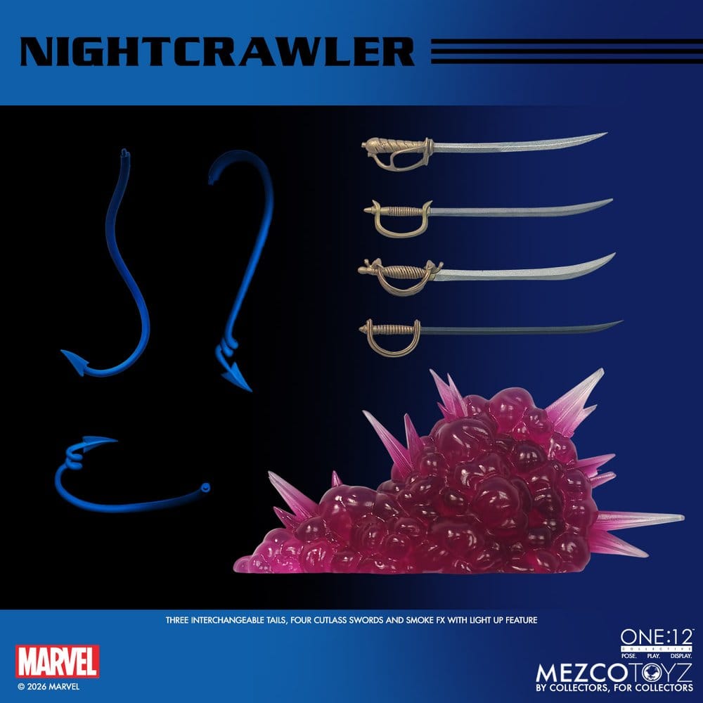 122026 - Marvel X-Men – Figurine Nightcrawler One:12 Collective 1/12 Mezco (16 cm) – Kurt Wagner