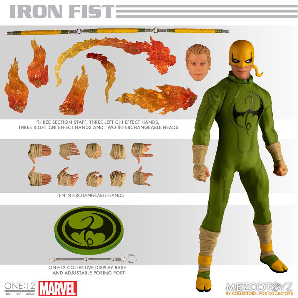 072027 - Marvel - Iron Fist - Figurine Articuléee Mezco Toys