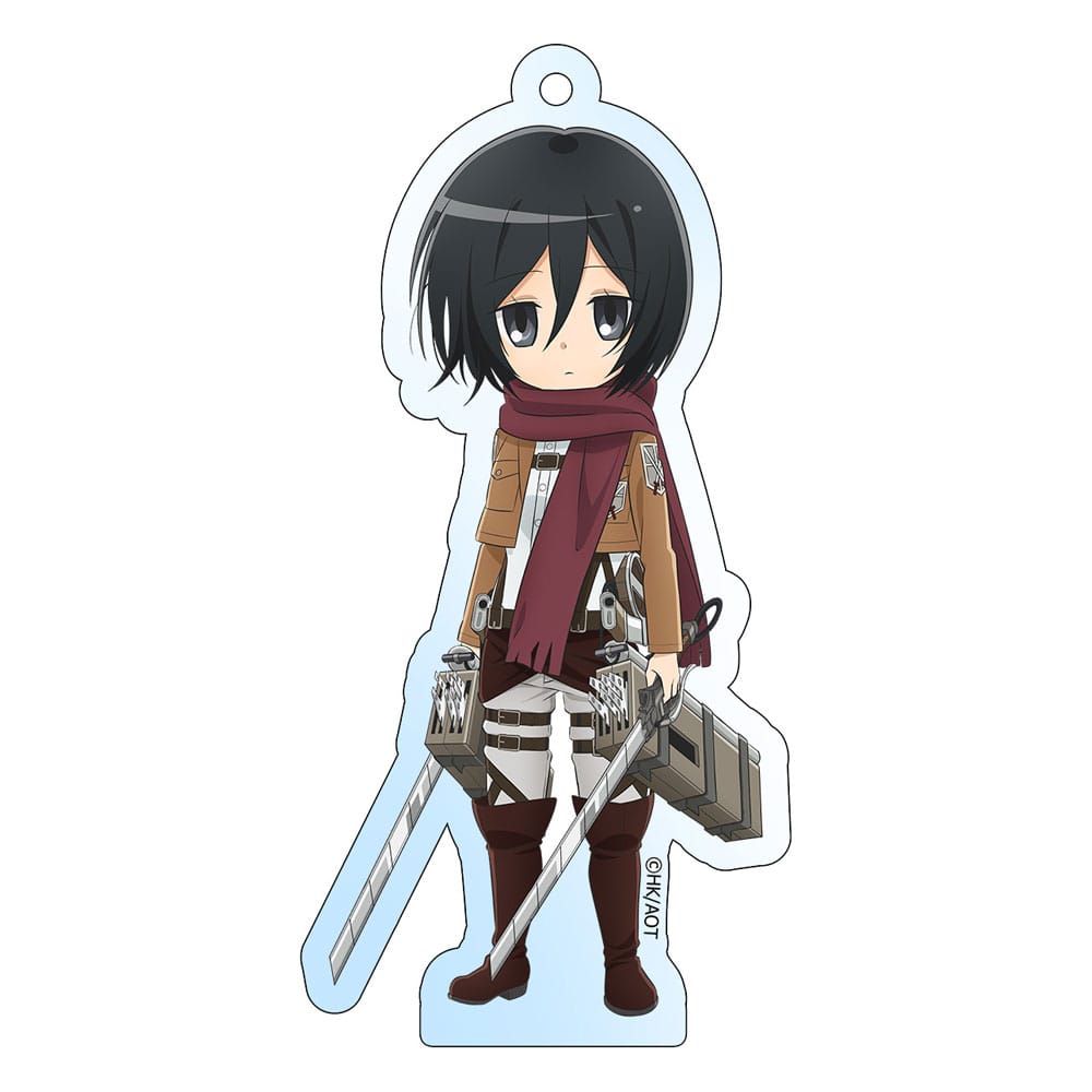 ATTACK ON TITAN – Mikasa Ackermann – Porte-clés acrylique holographique officiel
