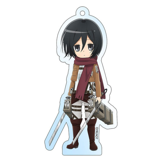 ATTACK ON TITAN – Mikasa Ackermann – Porte-clés acrylique holographique officiel