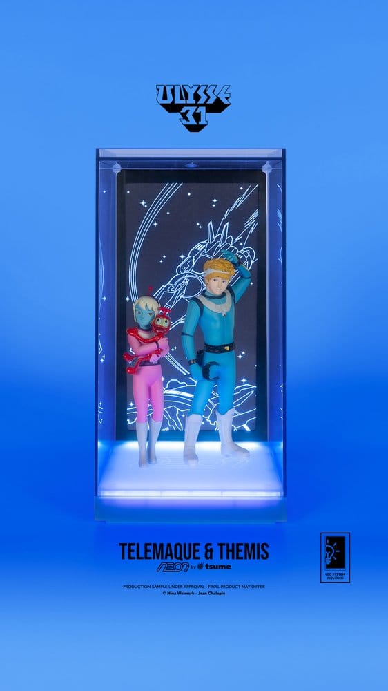 082026 Ulysse 31 Figurine Telemachus & Themis Neon 1/9 20 cm avec Nono