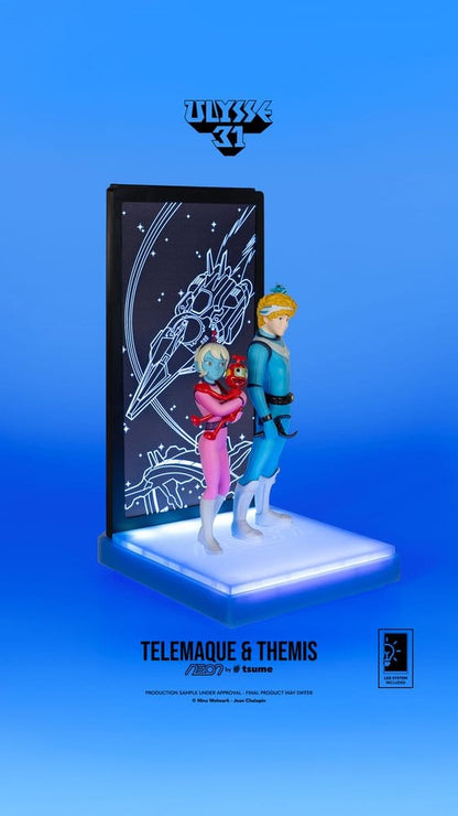 082026 Ulysse 31 Figurine Telemachus & Themis Neon 1/9 20 cm avec Nono