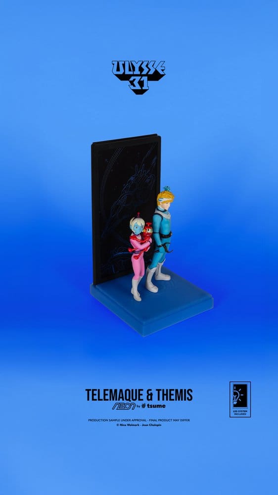 082026 Ulysse 31 Figurine Telemachus & Themis Neon 1/9 20 cm avec Nono