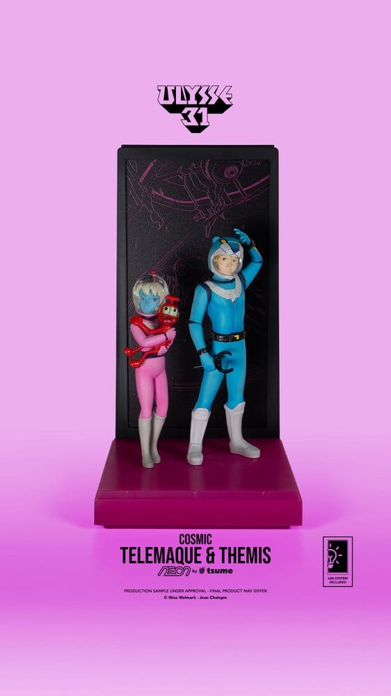 082026 Ulysse 31 Figurine Telemachus & Themis Cosmic Version Neon 1/9 20 cm