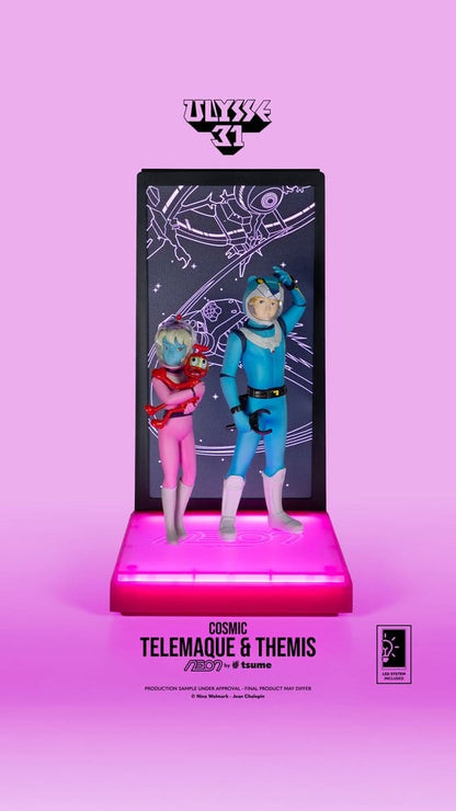 082026 Ulysse 31 Figurine Telemachus & Themis Cosmic Version Neon 1/9 20 cm