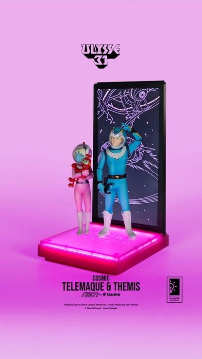 082026 Ulysse 31 Figurine Telemachus & Themis Cosmic Version Neon 1/9 20 cm