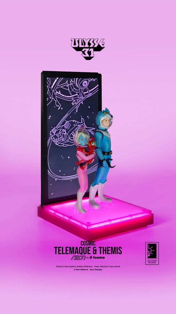 082026 Ulysse 31 Figurine Telemachus & Themis Cosmic Version Neon 1/9 20 cm
