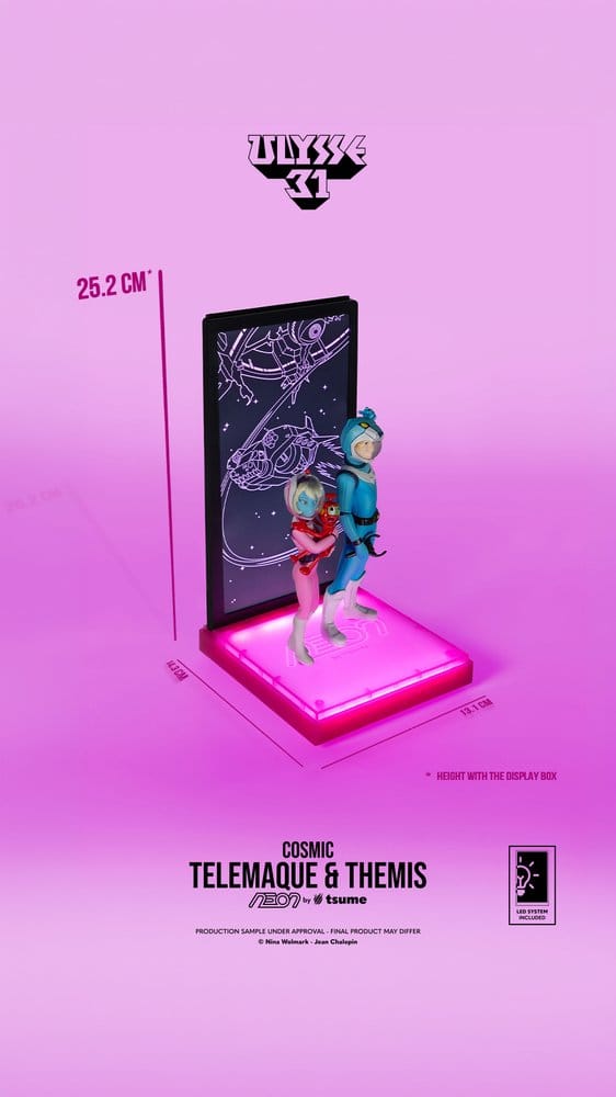 082026 Ulysse 31 Figurine Telemachus & Themis Cosmic Version Neon 1/9 20 cm