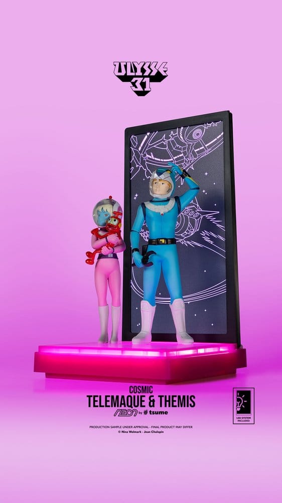 082026 Ulysse 31 Figurine Telemachus & Themis Cosmic Version Neon 1/9 20 cm